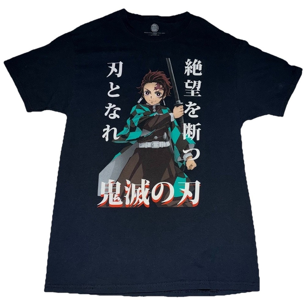 Tanjiro‎ Kamado Graphic T-Shirt - Demon Slayer Anime Streetwear Tee Men's L